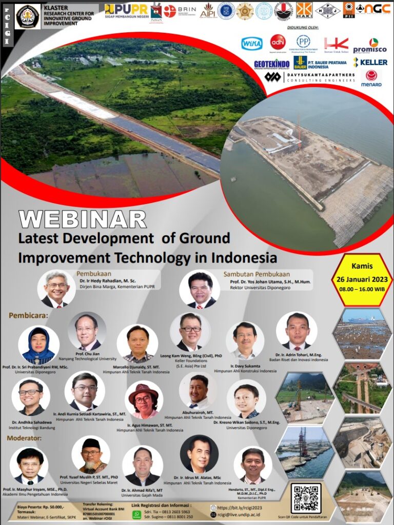 WEBINAR Latest Development of Ground Improvement Technology in Indonesia