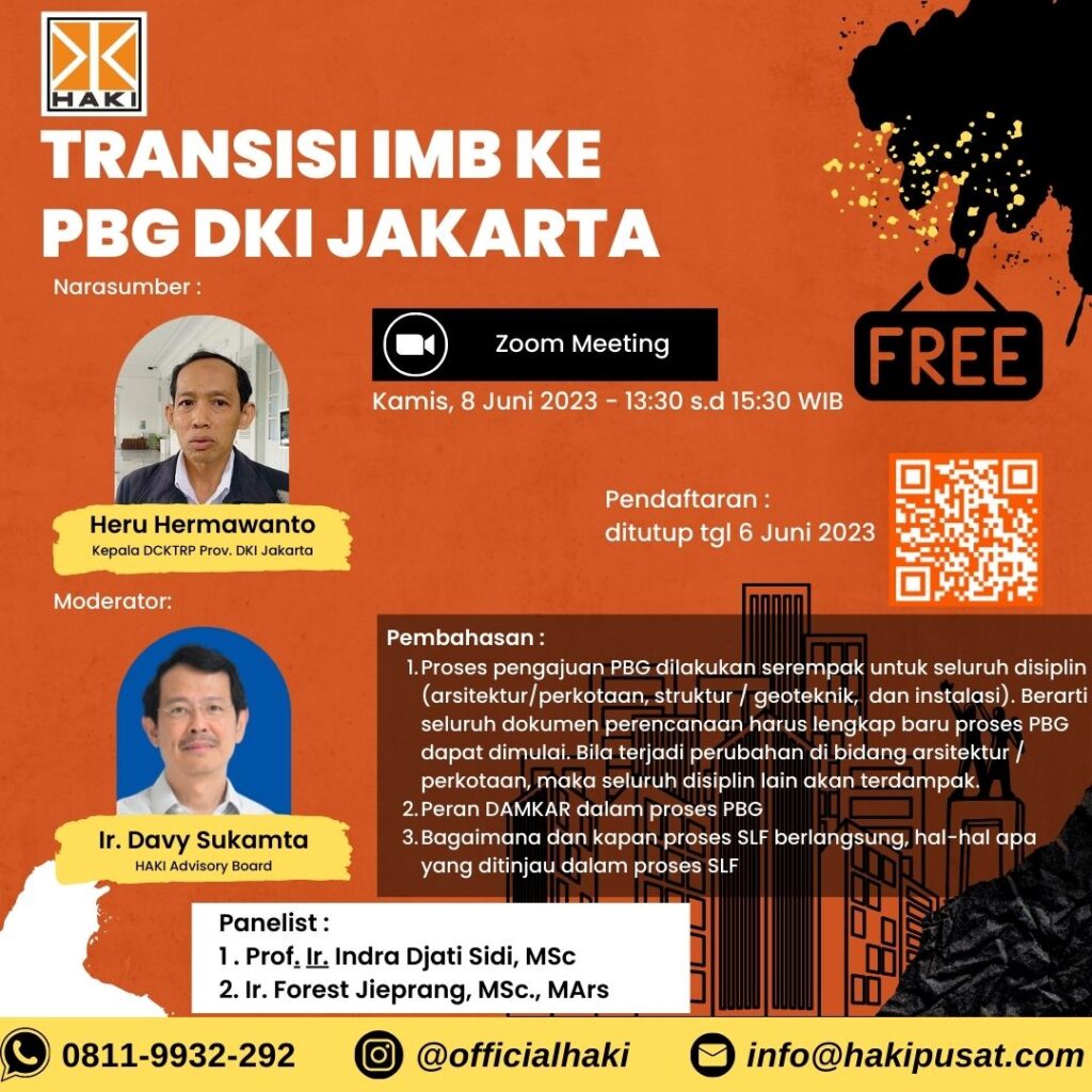 Webinar Transisi IMB ke PBG Jakarta